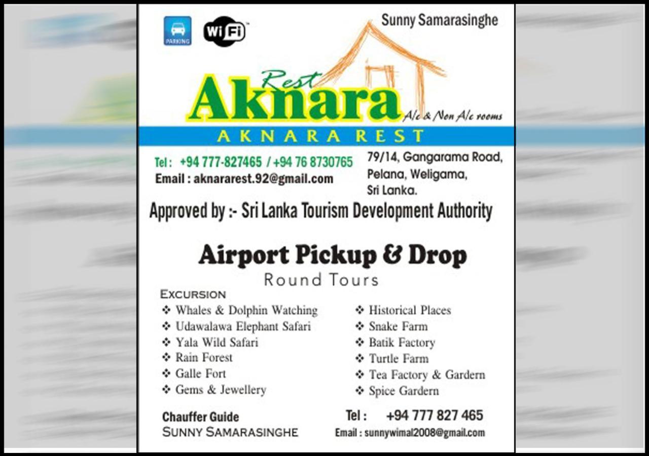 Aknara Rest Hotel Weligama Esterno foto
